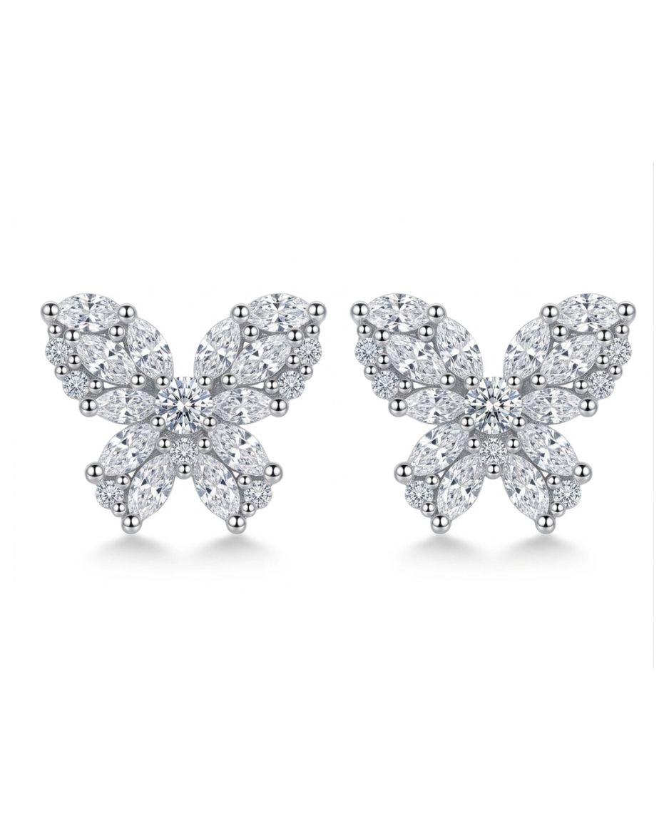 Pendientes Mariposa · Moissanita Marquesa