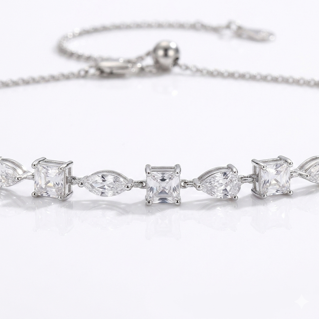 Collar Riviera · Moissanita Multi Talla